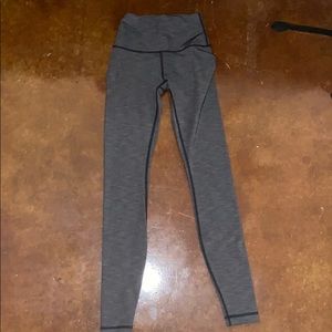 Women’s Lululemon leggings. Gray and Black. Size 2